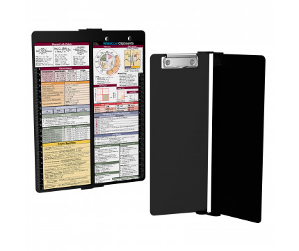 WhiteCoat Clipboard - Vertical - Black Medical Edition Slightly Damaged 