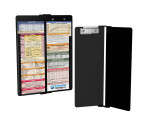 WhiteCoat Clipboard® Vertical - Black Pediatric Edition