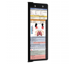 WhiteCoat Clipboard® Vertical - Black Respiratory Edition