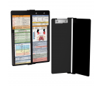 WhiteCoat Clipboard® Vertical - Black Respiratory Edition