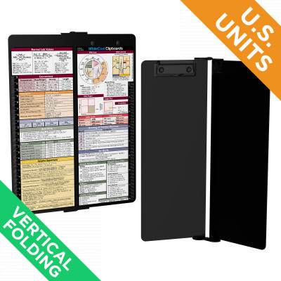 WhiteCoat Clipboard - Vertical - Blackout Medical Edition Slightly Damaged