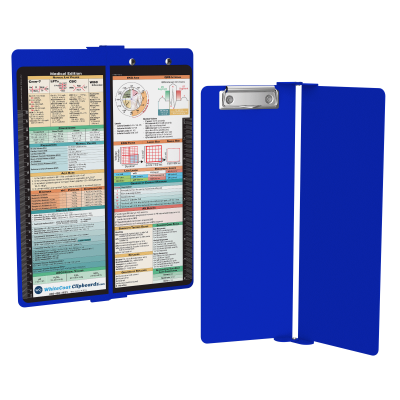 WhiteCoat Clipboard® Vertical - Blue Medical Edition