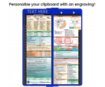 WhiteCoat Clipboard® Vertical - Blue Medical Edition