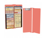 WhiteCoat Clipboard® Vertical - Coral Anesthesia Edition
