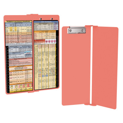 WhiteCoat Clipboard® Vertical - Coral Anesthesia Edition