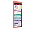 WhiteCoat Clipboard® Vertical - Coral Medical Edition