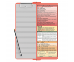 WhiteCoat Clipboard® Vertical - Coral Physical Therapy Edition