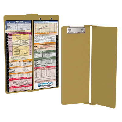 WhiteCoat Clipboard® Vertical - Tactical Brown Pediatric Edition