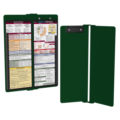 WhiteCoat Clipboard® Vertical - Green Medical Edition