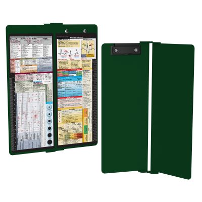 WhiteCoat Clipboard® Vertical - Green Nursing Edition
