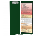 WhiteCoat Clipboard® Vertical - Green Physical Therapy Edition