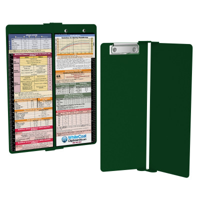 WhiteCoat Clipboard® Vertical - Green Pediatric Edition