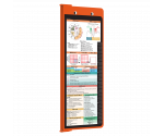 WhiteCoat Clipboard - Vertical - Orange Medical Edition