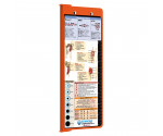 WhiteCoat Clipboard® Vertical - Orange Nursing Edition