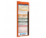 WhiteCoat Clipboard® - Vertical - Orange Pediatric Edition