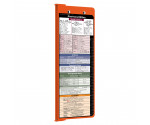 WhiteCoat Clipboard® - Vertical - Orange Pharmacy Edition