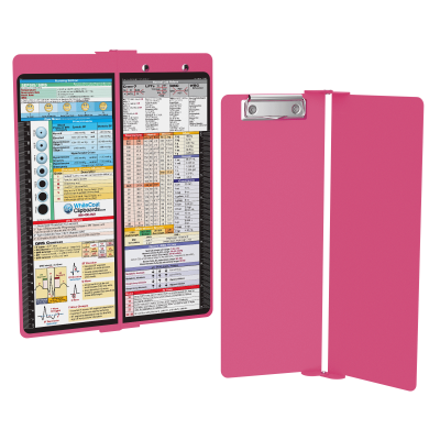 WhiteCoat Clipboard® Vertical - Pink Nursing Edition