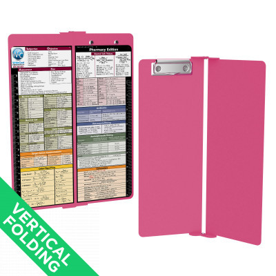 WhiteCoat Clipboard® Vertical - Pink Pharmacy Edition