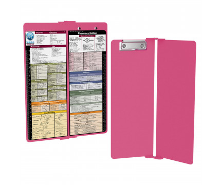 WhiteCoat Clipboard® Vertical - Pink Pharmacy Edition