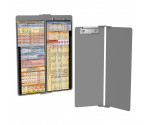 WhiteCoat Clipboard® Vertical - Silver Anesthesia Edition