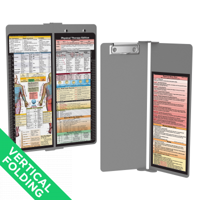 WhiteCoat Clipboard® Vertical - Silver Physical Therapy Edition