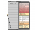 WhiteCoat Clipboard® Vertical - Silver Physical Therapy Edition