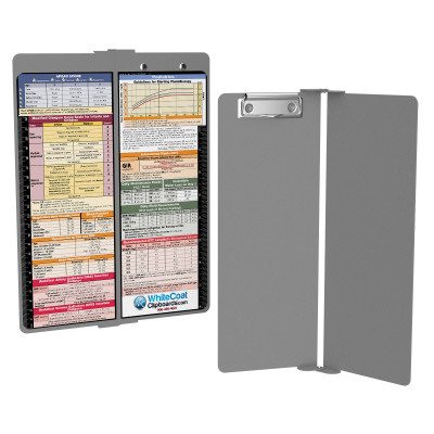 WhiteCoat Clipboard® Vertical - Silver Pediatric Edition