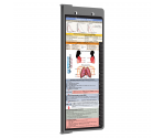 WhiteCoat Clipboard® Vertical - Silver Respiratory Edition