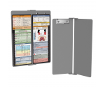 WhiteCoat Clipboard® Vertical - Silver Respiratory Edition