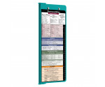 WhiteCoat Clipboard® Vertical - Teal Pharmacy Edition