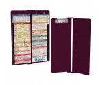WhiteCoat Clipboard® Vertical - Wine Pediatric Edition