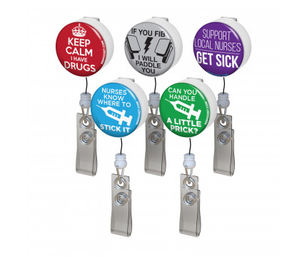 Saucy Nurse Button Badge Reel Pack