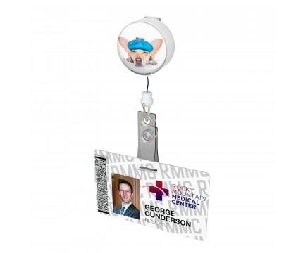 Sick Chihuahua Button Badge Reel 