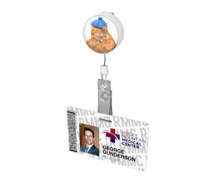 Sick Kitty Button Badge Reel 