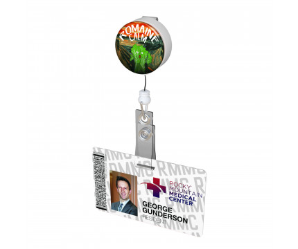 Romain Calm Button Badge Reel