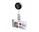 Coffee, Scrubs, & Rubber Gloves Button Badge Reel