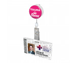Trauma Queen Button Badge Reel 