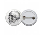 Vintage Skull Diagram Pinback Button