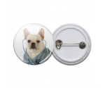 French Bulldog Doctor Pinback Button