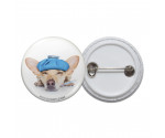Sick Chihuahua Pinback Button