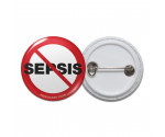 No Sepsis Pinback Button