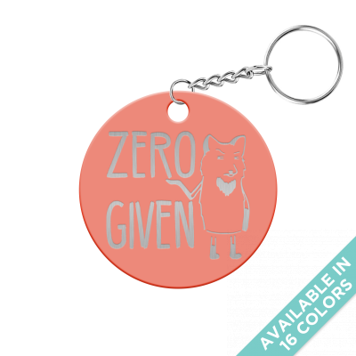 Zero Fox Given Circle Keychain