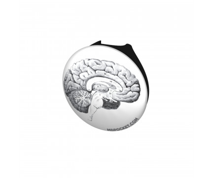 Vintage Brain Diagram Stethoscope Button