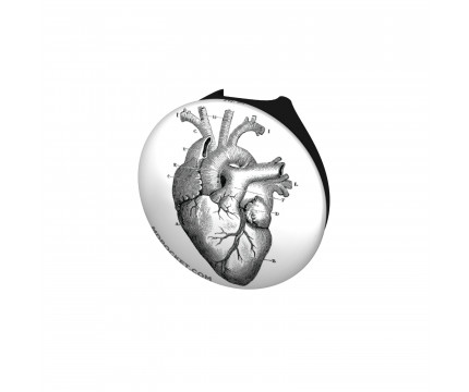 Vintage Heart Diagram Stethoscope Button