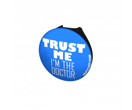 Trust Me I'm the Doctor Stethoscope Button