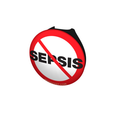 No Sepsis Stethoscope Button